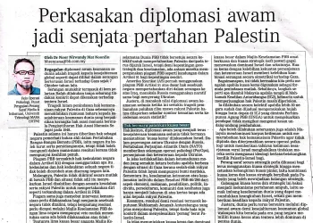Perkasa Diplomasi Awam Jadi Senjata Pertahan Palestin